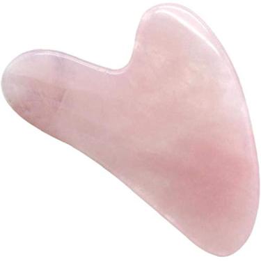 Imagem de Micoowin Gua Sha Board – Pedra de massagem Guasha para a pele antienvelhecimento, quartzo rosa Guasha Sc ferramenta para corpo de rosto e pescoço