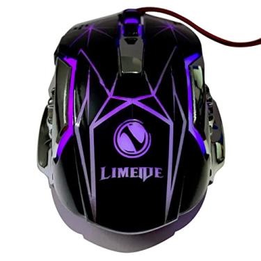 Imagem de LIMEIDE Mouse de computador óptico USB com fio preto