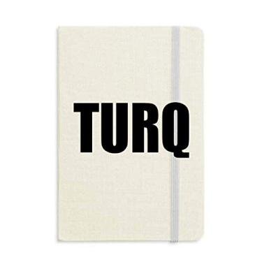 Imagem de Caderno com nome de cor Turq capa dura diário clássico A5 presente