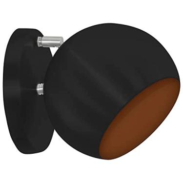 Imagem de MARRYLUZ Pendente Retrô Alumínio Arandela Bola Lavabo Banheiro Sacada Preto/Cobre