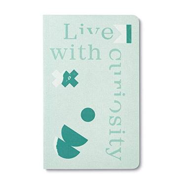 Imagem de Compendium Diário de capa mole – Live with Curiosity – Um diário escrito agora com 128 páginas pautadas, 12,7 cm L x 20,3 cm A