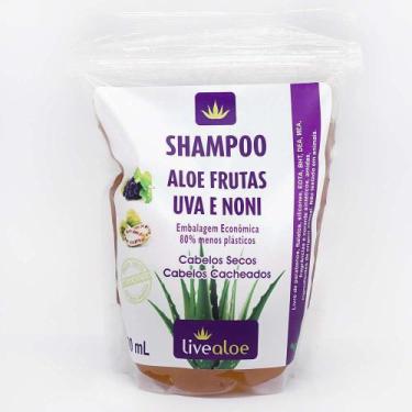 Imagem de Shampoo Aloe Frutas Uva E Noni Refil 500ml Livealoe