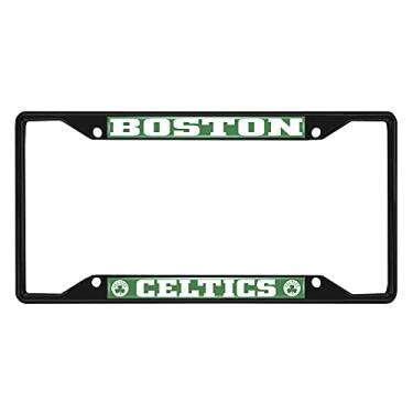 Imagem de Fan Mats 31326: Moldura de placa de licença de metal Boston Celtics acabamento preto