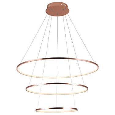 Imagem de Pendente Birdie Bella Iluminação Birdie No Voltagev Rose Gold/Branco 80 Cm X 42 Cm