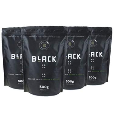 Imagem de KIT COM 4 PACOTES DE 500G ERVA MATE PARA TERERÉ BLACK ERVA (Menta e Boldo)