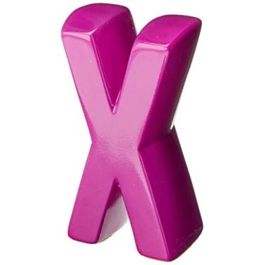 Imagem de Letra X Decorativa Ceramicas Pegorin Orquidea