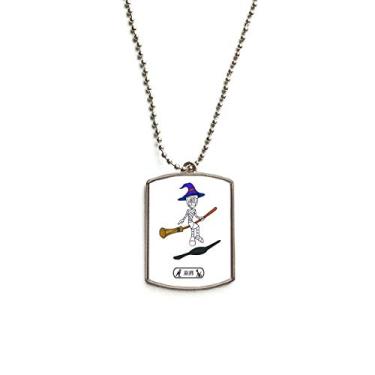 Imagem de DIYthinker Colar para animais de estimação com pingente de corrente de aço inoxidável Hórus da Mamãe Egito