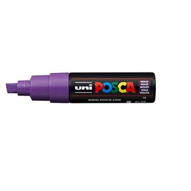 Imagem de POSCA, UNI, Caneta Marcador PC-8K, Ponta Chanfrada Bold, traço de 8mm a 17mm, , Caixa com 6 unidades