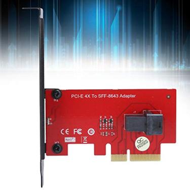 Imagem de Naroote Placa conversora, Mini SFF‑8643 para PCI‑E 4X, bom desempenho prático para computador desktop