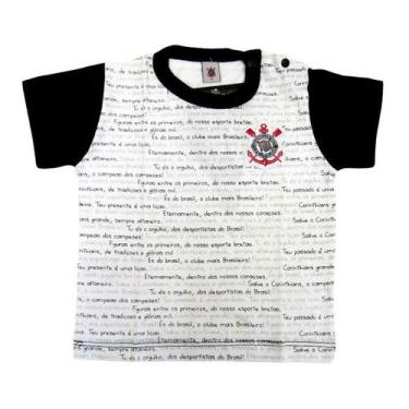 Imagem de Camiseta Bebê Corinthians Hino Manga Curta Oficial - Revedor