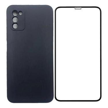 Imagem de Capa Veludo Preto Compatível Galaxy M54+Pelicula Vidro 3D