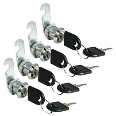 Imagem de Smbbit 13/40.6 cm (chave diferente 20 mm) fechadura cilíndrica caixa de correio armário gaveta came cilindro ferragens (4 unidades)