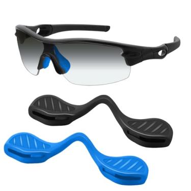 Imagem de Mryok Nosepiece Nosepiece Nosepiece para óculos de sol Oakley Radar Path EV RadarLock ajuste asiático - azul celeste e preto
