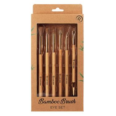 Imagem de Kit Pincel De Maquiagem Klass Vough Bamboo Brush Eye Set Bes-01