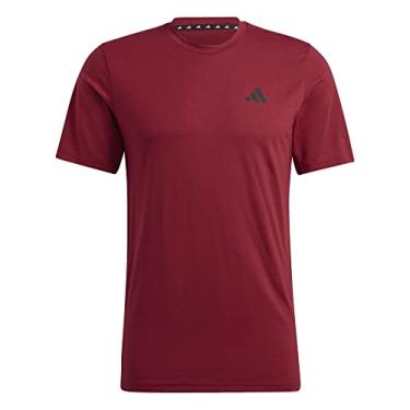 Imagem de Camiseta Essentials Feelready Adidas Masculina IC7446001EGR Cor:Vermelho;Tamanho:M