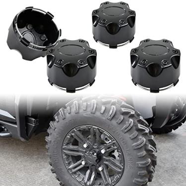 Imagem de SAUTVS Tampa de Roda de Pneu Preto para Polaris Ranger RZR ACE, Tampa Central para Polaris Ranger RZR ACE Sportsman Accessories (4 Peças, Substituição #1521509-521)