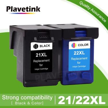 Imagem de Plavetink-Cartucho de tinta para impressora  21XL  22XL  substituição para HP 21  22 XL  Deskjet