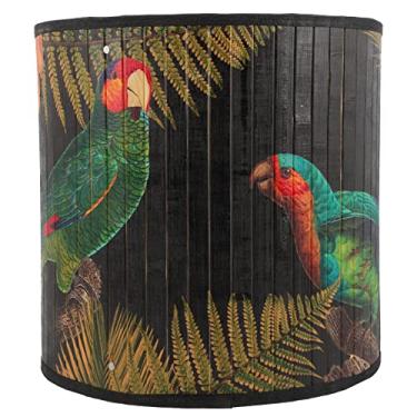 Imagem de SEWACC Abajur de barril abajur de mesa vintage capa de luz clipe lâmpada pequena cúpula capa de lâmpada de mesa lustre de bambu abajures para luminária de mesa de chão