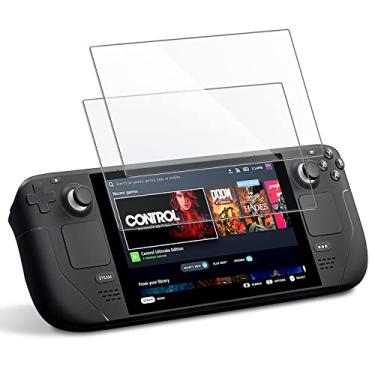 Imagem de JETech Película de Vidro Temperado para Steam Deck OLED 7,4 Polegadas (2023) e Steam Deck 7 Polegadas (2021&2022), 9H Protetor de Tela, Anti-Riscos HD Claro, Pacote com 2