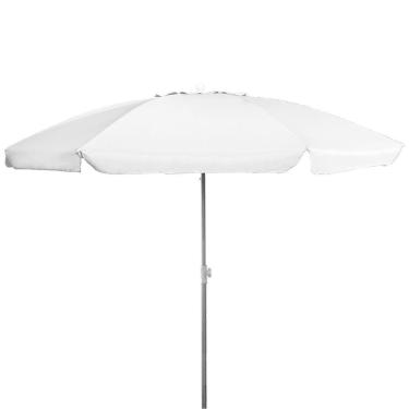 Imagem de Guarda-Sol Premium Zaka Alumínio 2.5 metros Branco Grande Reforçado