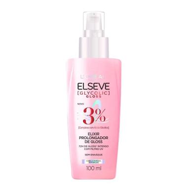 Imagem de L'Oréal Paris Elseve Sérum Capilar Elixir Prolongador de Gloss Glycolic Gloss, 72 Horas de Duração, Sela Intensamente os Fios, Filtro UV e Proteção Térmica, 100ml