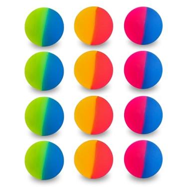 Imagem de Entervending Bola de borracha para crianças - Bolas de salto ICY - Pacote com 12 bolas grandes de 45 mm - Recargas de brinquedos para máquinas de venda automática de lembrancinhas de festa