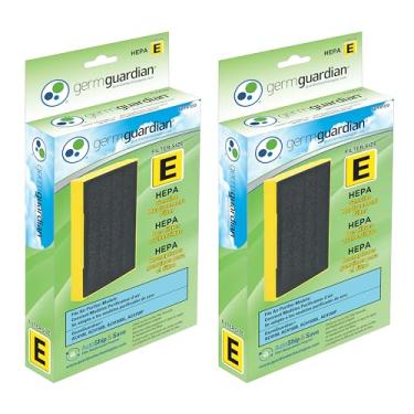 Imagem de GermGuardian Filtro de substituição para purificador de ar puro HEPA Filter E HEPA, remove 99,97% dos poluentes, para purificadores de ar AC4100, AC4100CA AC4150BL, AC4150PCA, pacote com 2, preto,