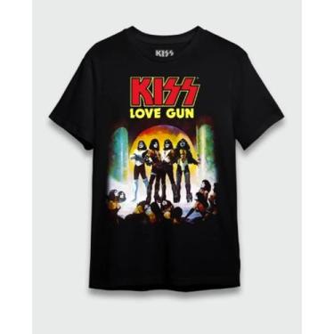 Imagem de Camiseta Kiss Love Gun Gene Simons Banda De Rock Of0120 - Consulado Do