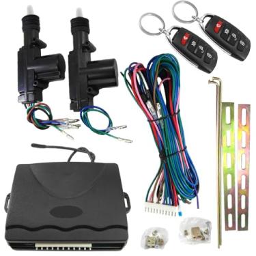 Imagem de KACEPAR Kit de segurança para carro, imobilizador de bloqueio central de carro, sistema de bloqueio de porta central de controle remoto de alarme automático, adequado para veículos de 24 V