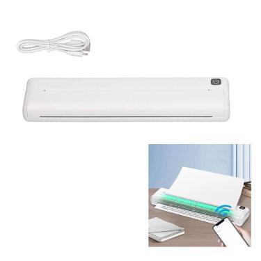 Imagem de Impressora Termica Bluetooth A4 App Celular Bateria Recarregavel USB Documento Advogado Processo Açao