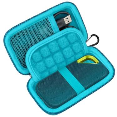 Imagem de Lacdo Estojo rígido para SanDisk Extreme Pro/SanDisk Extreme portátil SSD externo 500GB 1TB 2TB 4TB USB-C Solid State Drive EVA à prova de choque, bolsa de viagem, Monterey