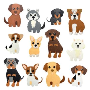 Imagem de Vlokup Kit de costura de feltro para filhotes, kit de artesanato de costura de animais para iniciantes de 7, 8, 9, 10, 11 e 12 anos, presente educativo e divertido para meninas e meninos