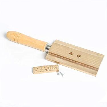 Imagem de ZONEPACK Acessórios para máquina de estampagem a quente, peças sobressalentes, logotipo, carimbos, suporte, 5 x 13 cm, ranhura em T