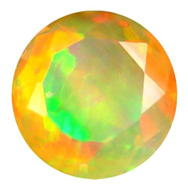 Imagem de 2,82 ct AAA+ Gem de qualidade corte oval (10 x 10 mm) opala arco-íris não aquecida genuína e extraída da pedra preciosa solta da Terra