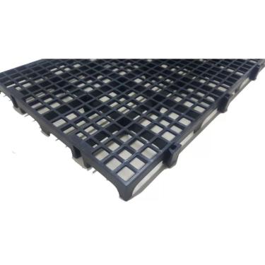 Imagem de 10Pc Palete Estrado Plástico Preto 2,5X25X50 Cm De Qualidade