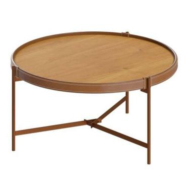 Imagem de Mesa Aqua Centro Pequena - Nature/cobre