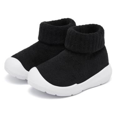 Imagem de MORENDL Pantufas infantis antiderrapantes para meninos e meninas, 9-12 meses