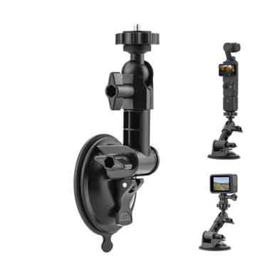 Imagem de LICHIFIT Suporte de ventosa de carro para DJI OSMO Pocket 3 suporte de câmera suporte de para-brisas de carro adaptador de expansão para Insta360 X4 / X3 para GoPro Max/Hero 12 para DJI Action 4