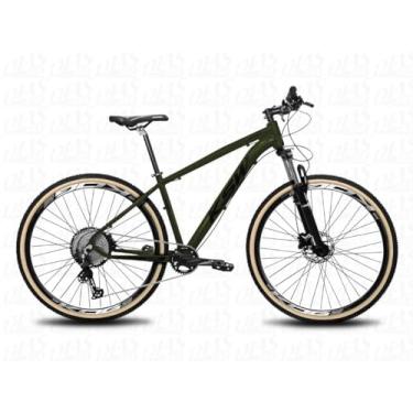 Imagem de Bicicleta Aro 29 KSW XLT 12 Velocidades 1x12v Pedivela Coroa Unica Ponta Quadrada Catraca Cassete 11/50D Freio a Disco Hidraulico,19,Verde Pérola Preto