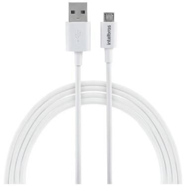 Imagem de Cabo Micro USB 1,2 m Branco EUAB 12 PB Intelbras