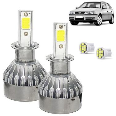 Imagem de Kit Super Led Gol G3 2000 a 2005 Farol Milha H3 20000 Lumens - LUX LED