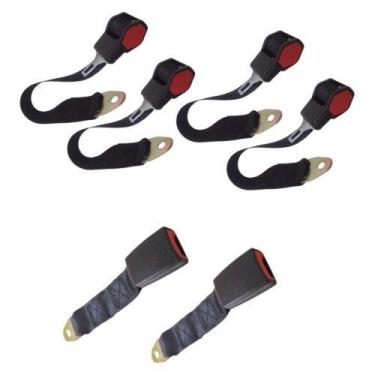 Imagem de Kit 4 Catraca Retrátil 2 Pontas Abdominal Cinto De Segurança - X-CAR