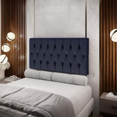 Imagem de Painel Centaurus 140 / A-019 Couro Azul - ARADECOR, Azul, CASAL PADRãO