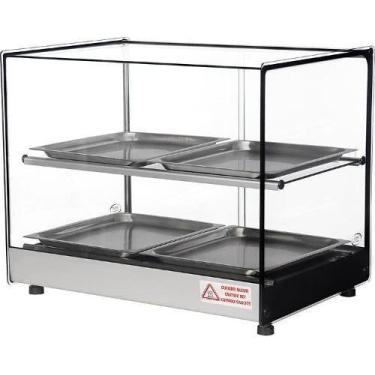 Imagem de Estufa Quente Dupla 4 Bandejas AMLD Erato Cinza Titã 57cm, 220V