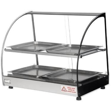 Imagem de Estufa Quente Dupla 4 Bandejas AMLD Cinza Caliope Titã 57cm, 220V