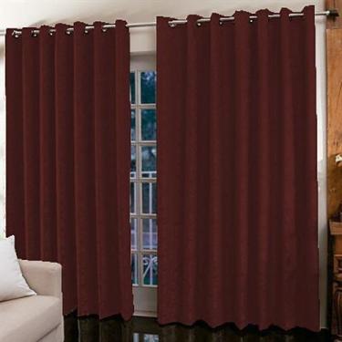 Imagem de Cortina Jacquard para sala/quarto 3 x 2,3 m  Admirare, Carmim