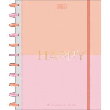 Imagem de Caderno Universitário Tilidisco 1 Matéria Happy 80 Folhas, Único