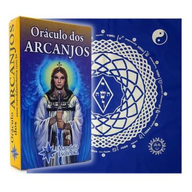 Imagem de Kit Toalha para Tarô Elemental Azul e Oráculo dos Arcanjos - Flash