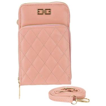 Imagem de Bolsa feminina transversal h.e pr1034, Rosa, U
