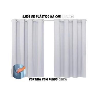 Imagem de Cortina Blackout Sala ou Quarto PVC (plástico) Rústica 100% Blecaute 2